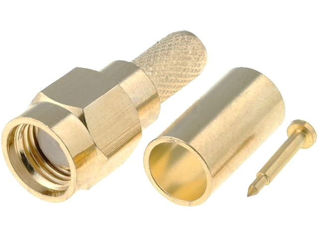 Conector SMA tata, pt RG58, aurit, SMA-011NP