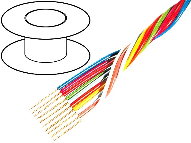 Cablu 5x0.35mm, OFC, PVC, 49V, TAS-C106, TASKER