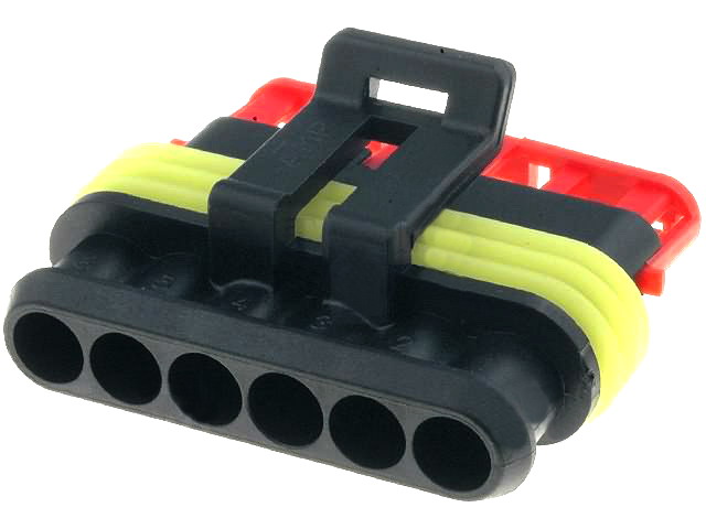 Mufa mama, Superseal, cu clichet, 6 pini, IP67, 282090-1, TYCO