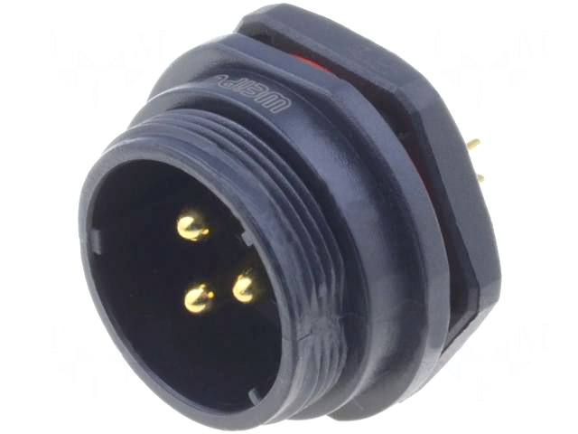 Conector circular, 3 pini, tata, IP68, 500V, 30A, SP2112/P3, WEIPU