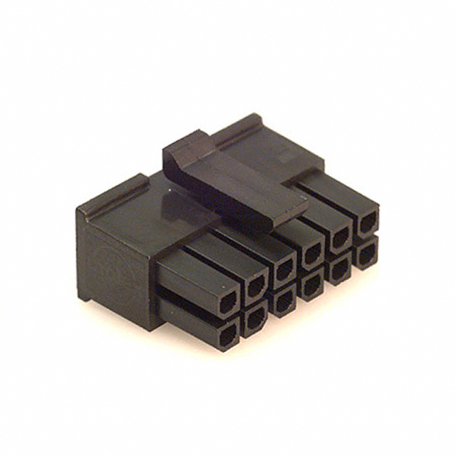 Carcasa MicroFit; 12 pini mama; 2x6, RM3, 43025-1200, Molex