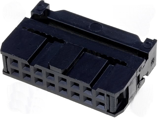 Conector cablu banda 16pini, pas 2.54mm, aurit, AWP-16