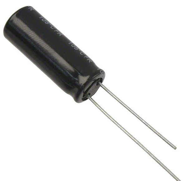 820uF/25V, condensator miniatura, 105C, LOW ESR, 10x20mm, 10000h, PANASONIC