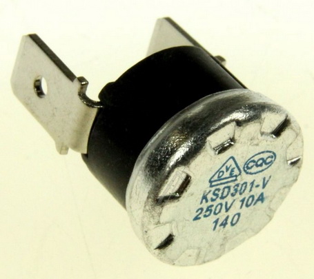 Termostat bimetalic, NC, 140C, KSD301-140