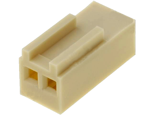 Conector cablu-placă; mamă; 2 PINI; Pas:2.54mm; pe cablu, NS25-G2