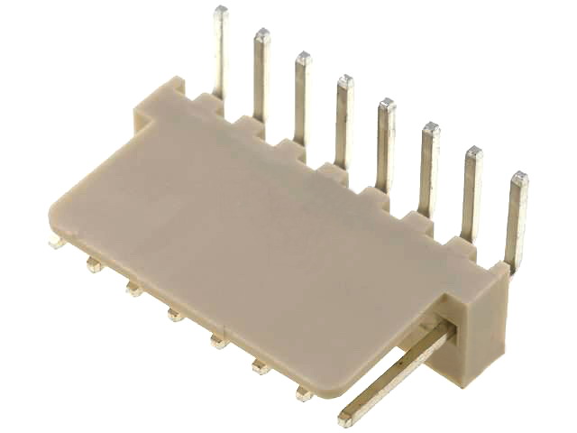 Soclu tata; 8pini; 2.54mm; in unghi; NS25-W8K