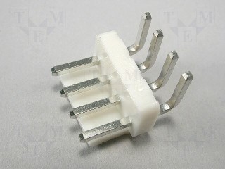 Conector tata, cablu-placă; in unghi; 4 PINI; 3.96mm; 250V; 7A NS39-W4K