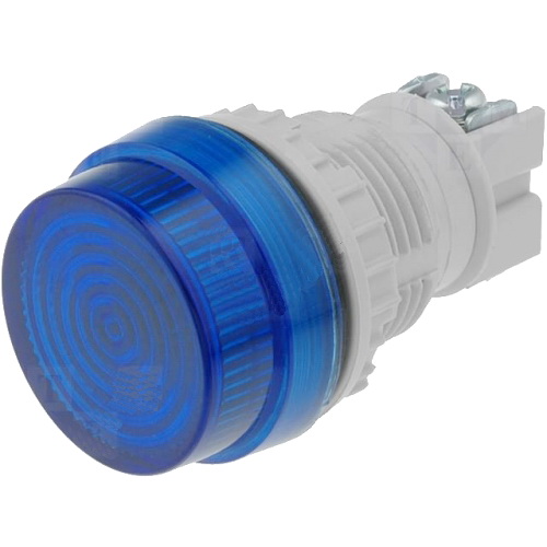 Lampa semnalizare, lampa control, panou, albastru, BA9S, 22mm, T2NR-B