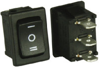 Intrerupator basculant, ON-OFF-ON, 10A, orificiu montare 13x9mm, 3 pini, SRB24A2HBBNN, CHERRY