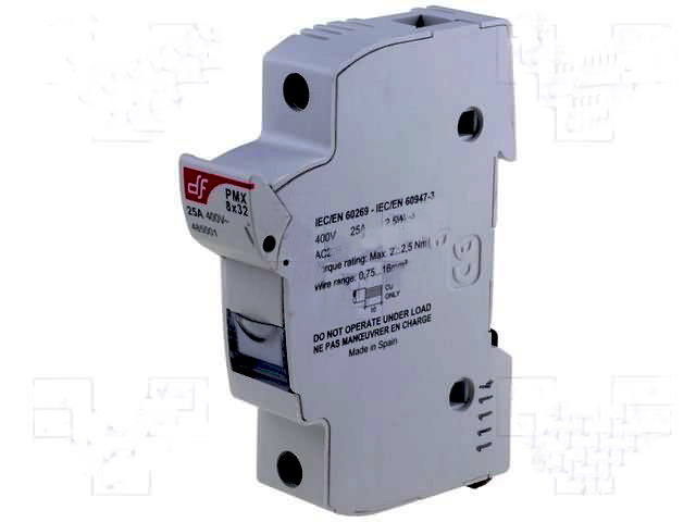 Suport siguranta cu tub, SINA, 25A, sig 8x31mm, 400V, PMX8X31-1, DF ELECTRIC