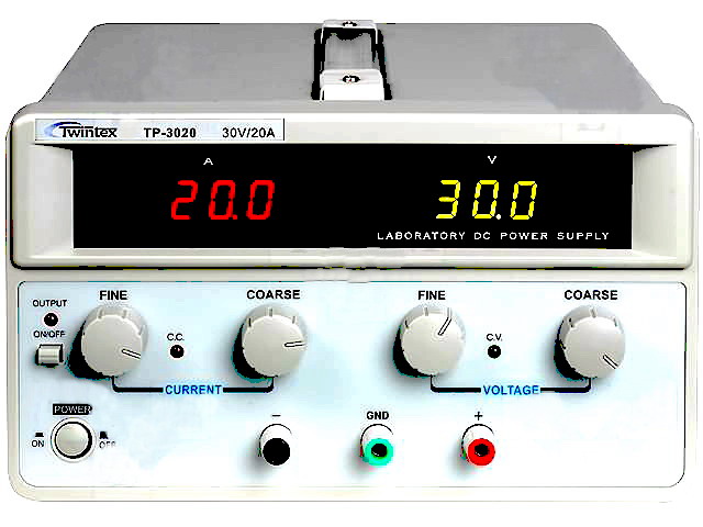 Sursa tensiune laborator, 1 canal, 0-30VDC, 0-20A, TP-3020