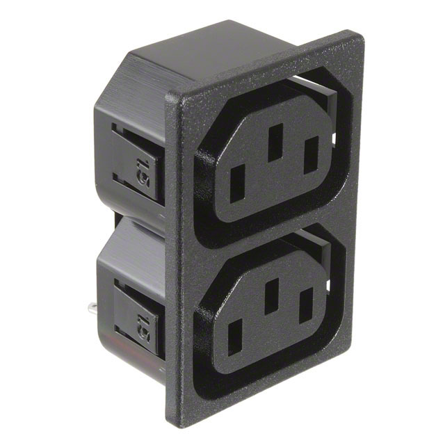 Mufa alimentare calculator, splitter 2 cai, IEC60320, C13F, AC, 10A, 0909.0001 SCHURTER