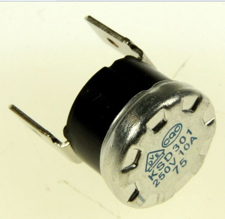 Termostat bimetalic, 75C, NC, KSD301-75