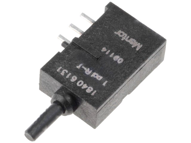 Microintrerupator tach; SPDT; ON-(ON); THT; 4N; 1840.6131