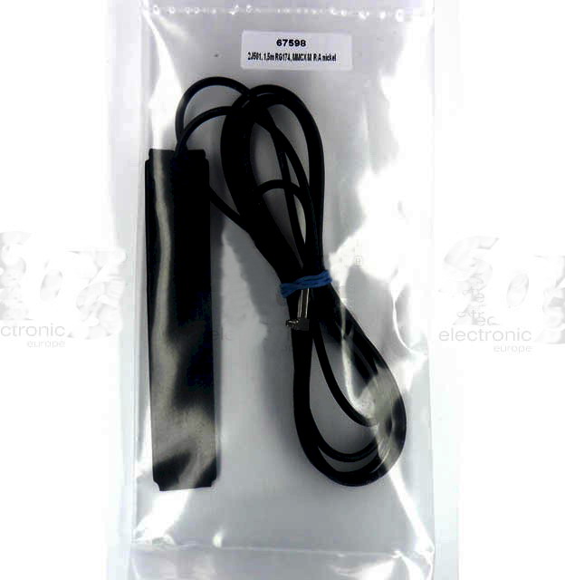 Antena flexibila, GSM, 3G, BLUETOOTH, RG174, cablu 2.5m, MMCX tata, 2J501-150RG174-C44N2J