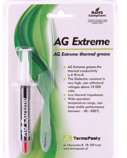 Pasta siliconica, termoconductoare, argint, -40-300C, 3gr, 6W/mk, EXTREME-3G-AG
