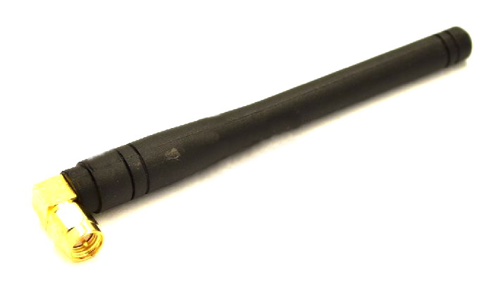 Antena 868MHz, 9.5x106mm, unghi drept, SMA tata, A868RASMA