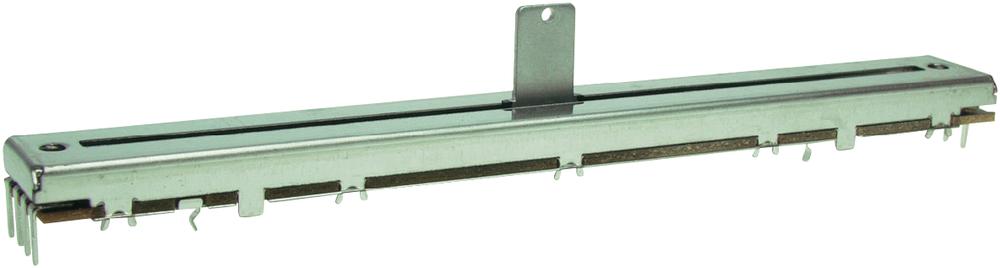 Potentiometru 100K, translatie, log, stereo, cursa 100mm, RSAON12-100KAX2, ALPS