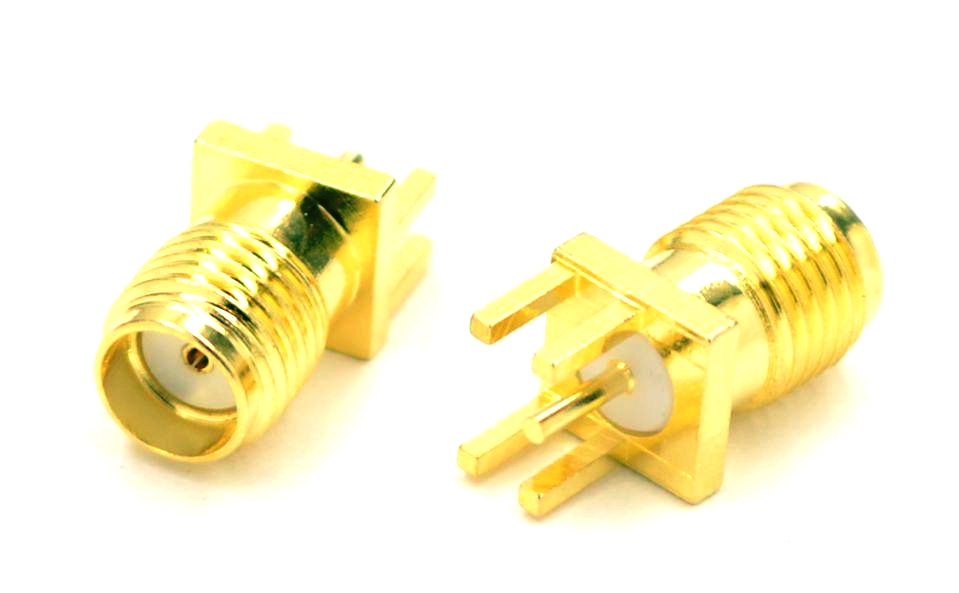 Conector coaxial, SMA, mama, pcb, SMAEB, HOPERF