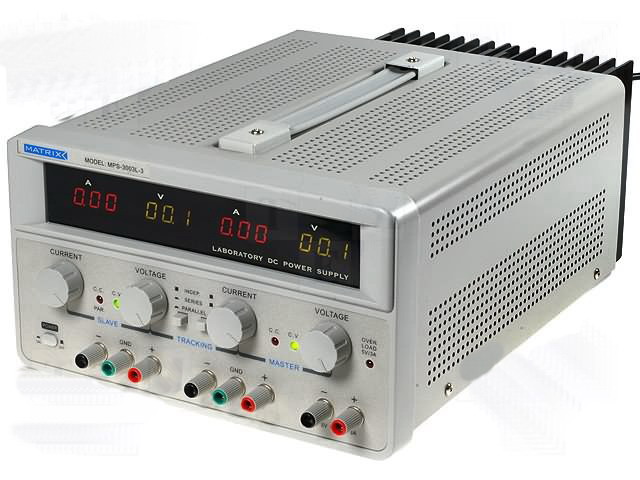Sursa tensiune tripla, liniara, 2x0-30VDC, 3A, 5V, 1A, MPS-3003L-3