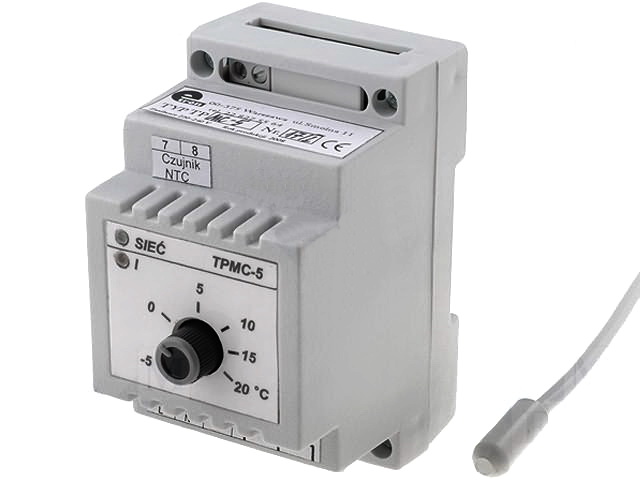 Regulator de temperatura -5C/+20C, incalzire, degivrare, 16A, TP-TPMC-5