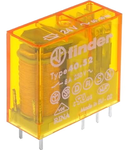 Releu 230VAC, SPDT, 10A, 40.51.8.230.0000, FINDER