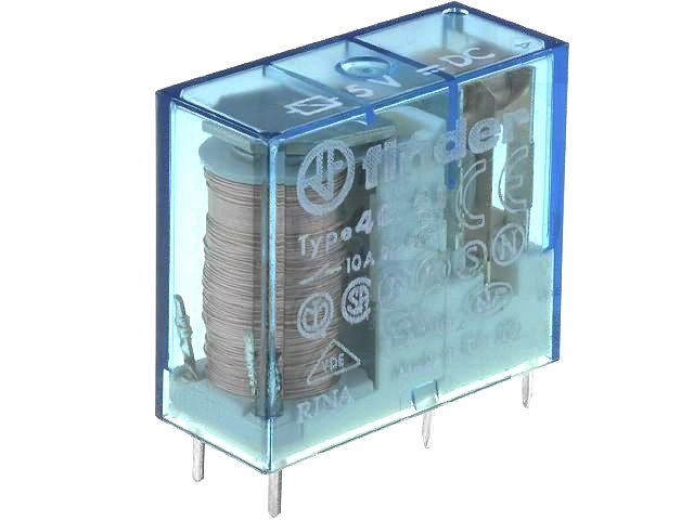 Releu 5VDC, SPDT, 10A, 40.51.9.005.000, FINDER
