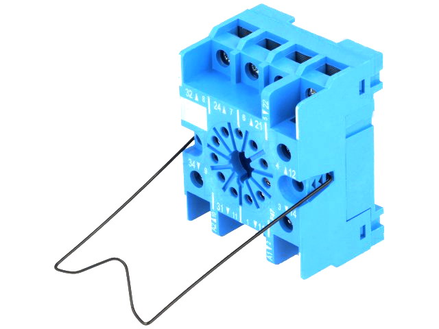 Soclu releu 11 pini, pt 88.02; 10A; 250VAC; DIN; 90.27