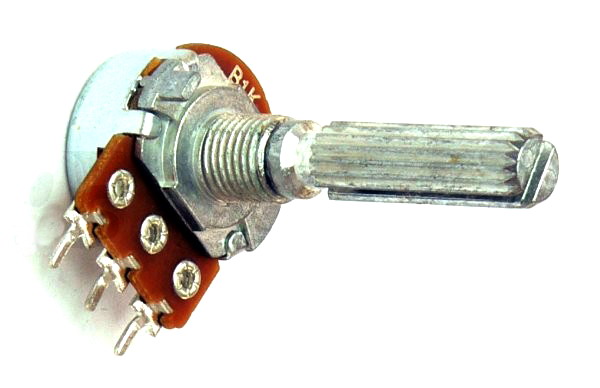 Potentiometru rotativ; 50K; 16mm; S6/18 dinti; 30mm; POM16-LIN50KB