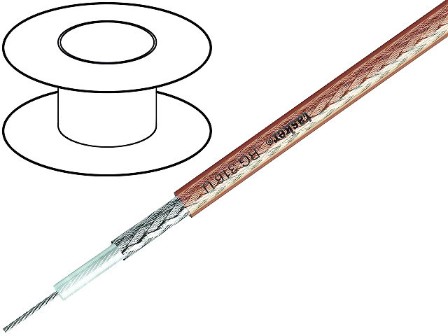 Cablu coaxial, RG316, 50 ohmi, 2.53mm, RG316U, TASKER