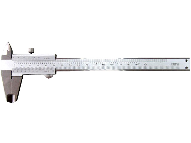 Subler analogic, 0...150mm, 0...6", INOX, SUW-AN