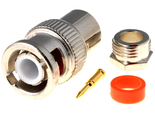 Mufa BNC dreapta, 50 ohmi, RG58, BNC-203-T