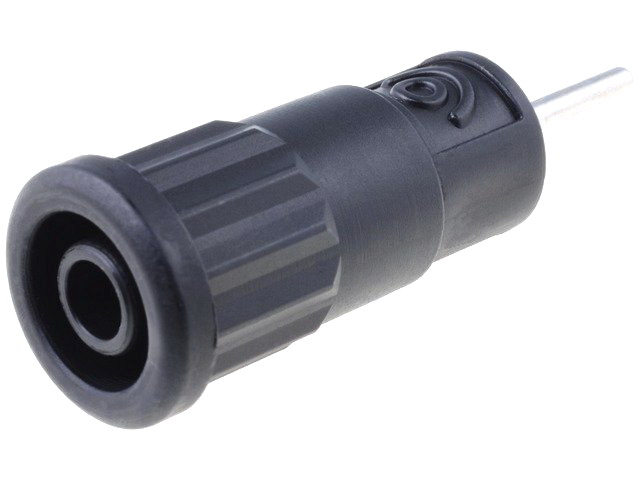 Soclu banana 4mm; neagra; 36A; S1KV, EPB6887NI-SW