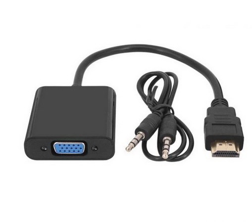 Convertor VIDEO, HDMI tata, VGA mama, plus AUDIO, 0.2m, KOM0843