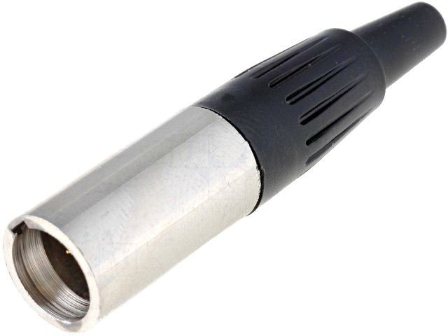 Mufă; XLR mini; tată; PIN: 4; pe cablu; lipire; drept, MXLR-4W
