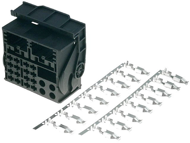 Kit mufa Quadlock; 16 PINI; neagra; 800004