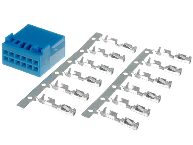 Kit mufa Quadlock; mama, 12 PINI; albastra; 800005