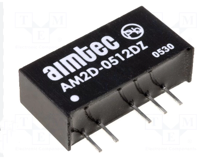 Convertor DC/DC, 2W, 5/12V,82mA, AM2D-0512DZ, AIMTEC