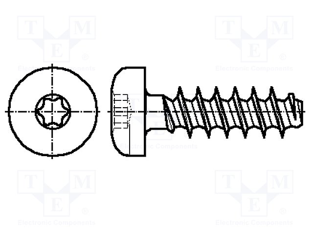 Surub M2x5, cap locas, hexagonal, torx, B20X5/BN13265