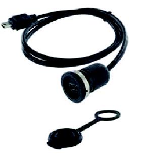 Cablu adaptor, USB B mini; 1m; montare pe panou; IP65; 1310-1011-02