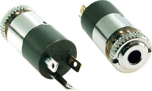 Conector jack 3.5mm, mama, panou, metalic, KLB4, LUMBERG