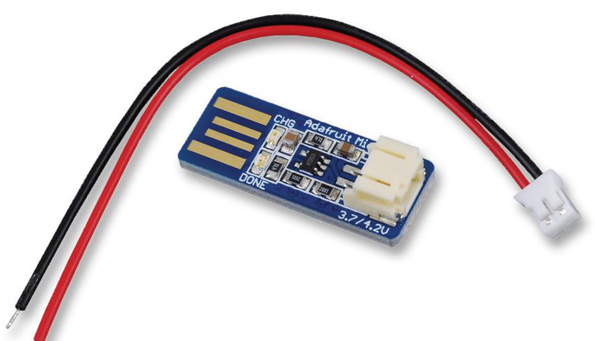 Incarcator Li-Ion, Li-Po, USB, 100mA, 3.7V, 4.2V, MCP73831, 1304, USB, ADAFRUIT
