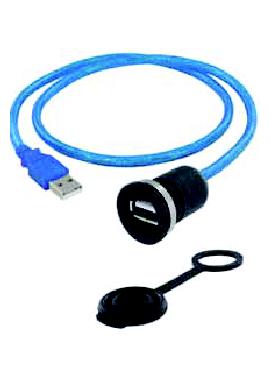 Cablu-adaptor USB A; 3m; montare pe panou; IP65; 1310-1002-05