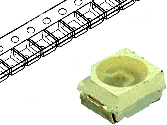 Led albastru; 330-500mcd; 120°; 450nm, 3.5x2.8x1.9mm; OSB3SAS1C1A