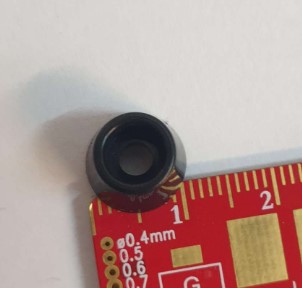 Picior cutie, Picioruş; neagră; polietilenă; A: 11mm; B: 8,8mm; C: 6mm; E: 5,7mm, NF-009