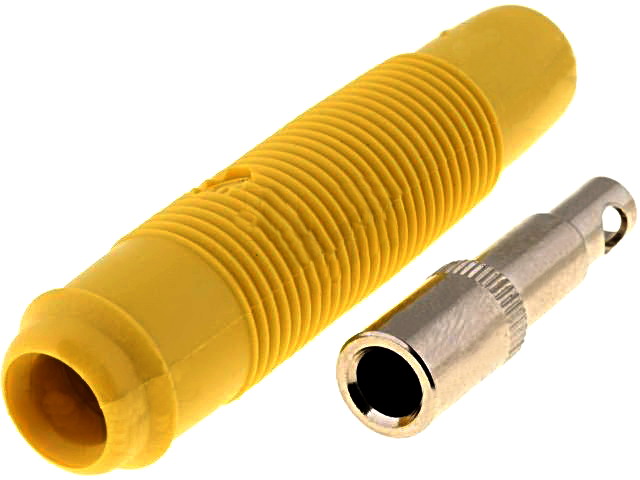 Soclu banana, mama, 4mm, pe cablu, 16A, 60VDC, HIRSCHMANN, KUN30GE