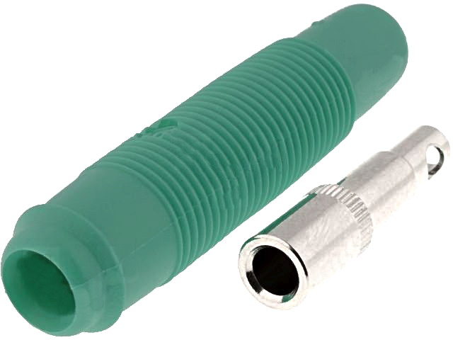 Soclu banana, 4mm, pe cablu, 16A, 60VDC, HIRSCHMANN, KUN30GN