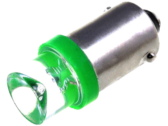 Lampa BA9S;LED, 0.6lm; verde; 3.5lm; 0.24W; 12-16VDC; 20-30mA; OST089S01GD-G5DUT8