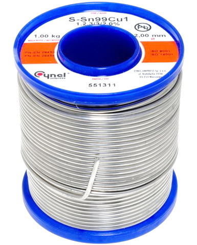 Aliaj lipit fara Pb, Sn99Ag0,3Cu0,7, 2mm, 1000g, 300-380C, SN99C-2.0/1.0