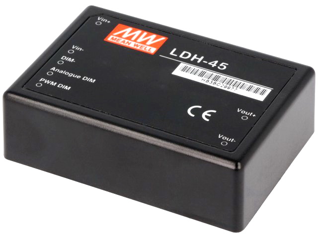 Sursa alimentare leduri, DC-DC, intrare 9-18V, iesire 12-43V, 1050mA, PWM, LDH-45A-1050